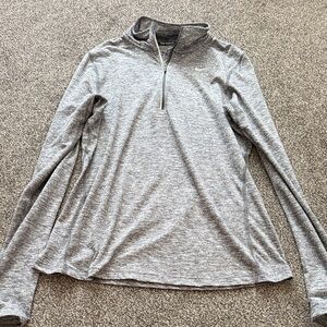 Nike Dri-FIT Women’s 1/4 Zip Running Pullover Gray Size S Athletic Top